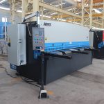 metalezko xafla hidraulikoa, swing beam zizaila makina